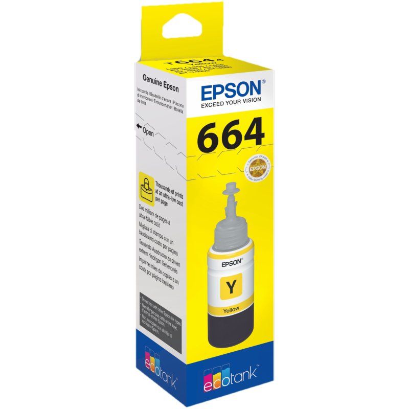 EPSON Cartucho Ecotank Tinta T6644 Amarillo